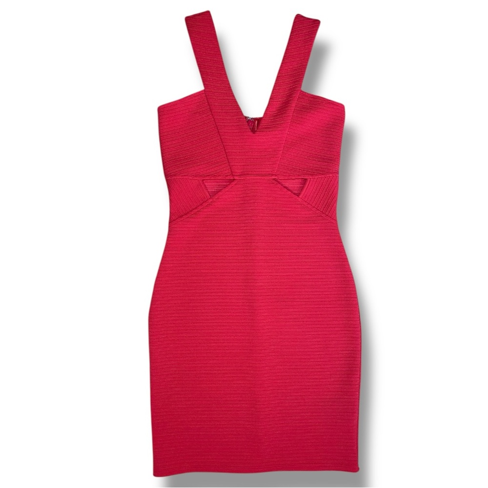 Lipsy Bodycon Red Dress - Size 4